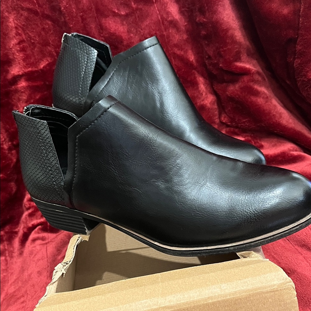 Sugar Black Ankle Booties
